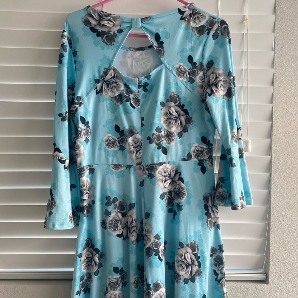 Blue Floral Dress